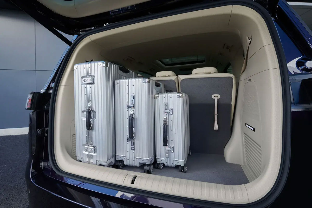 voyah dream bagagliaio